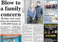 This week's Ivybridge & South Brent Gazette front page