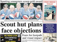 This week's Ivybridge & South Brent Gazette front page