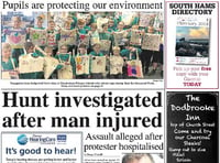 This week's Kingsbridge and Salcombe Gazette front page