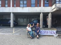 Hospital closure protest