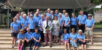 Kingsbridge In Bloom, with Teddy the dog, welcomes judges