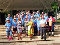 Kingsbridge In Bloom and the Town Crier welcome judges