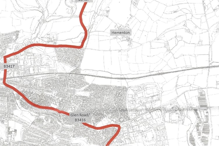 A route of the Tungsten Mine