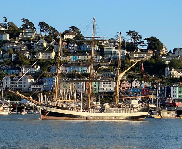 Tall ship arrives in Dartmouth tomorrow