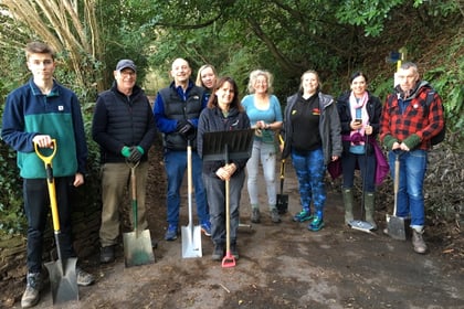 All hands on deck as volunteers clear new Parkrun path