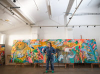 Talented artist stages colourful exhibition