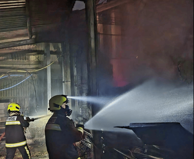 ICYMI: Fire station releases images of barn fire in Kingston 