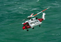 Coastguard helicopter searches for three missing children