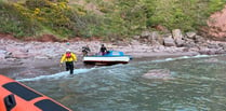 Two adults and two dogs rescued by Dart RNLI