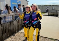 Mother and daughter do a skydive for charity