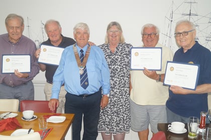 Rotarians honoured for community contributions