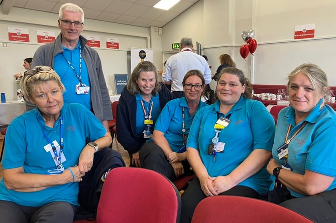Devon Carers - Lucie Hopkins (second from right) attended the conference with colleagues from the NHS Stroke Support Team