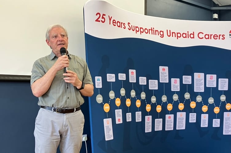 Devon Carers - Devon County Council's Ian Hobbs addresses the Carer Friendly Devon confernce, June 2024