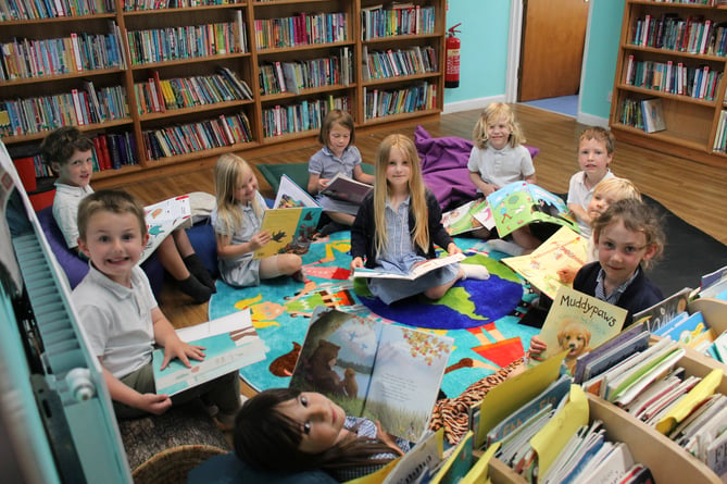 Owls class enjoying their library time