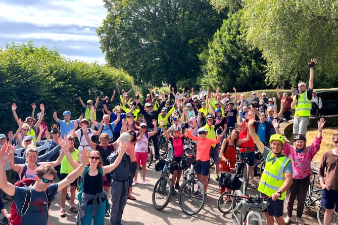 More than 100 cyclists turned up at the weekend to show their support for the scheme