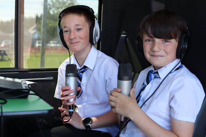 Students sample the on-air experience