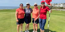 Adorning red, white and blue for local take on Solheim Cup