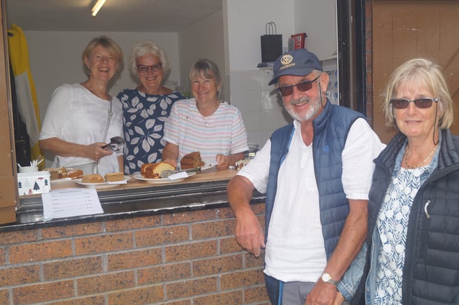 Light refreshments are served in the tea hut - Dartmouth Rotary Club 