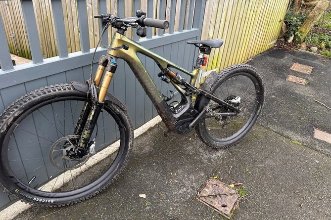 One of the electric bikes stolen by thieves