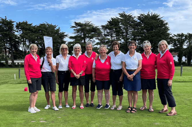 Thurlestone ladies Presidents Team at the quarterfinals vs Okehampton