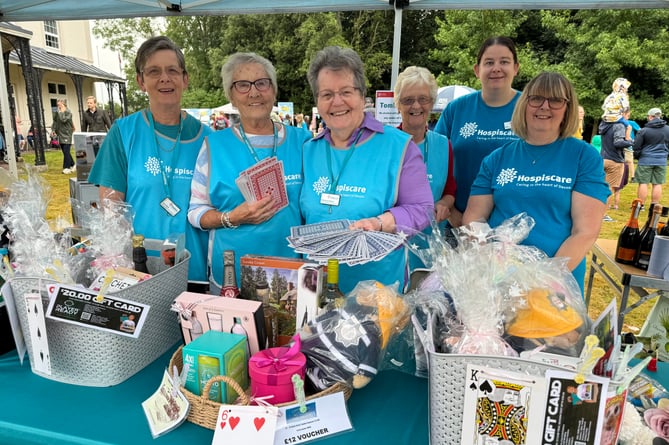 The tombola was run by Hospiscare representatives.  AQ 1961
