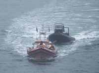 Stricken rib towed back to safety