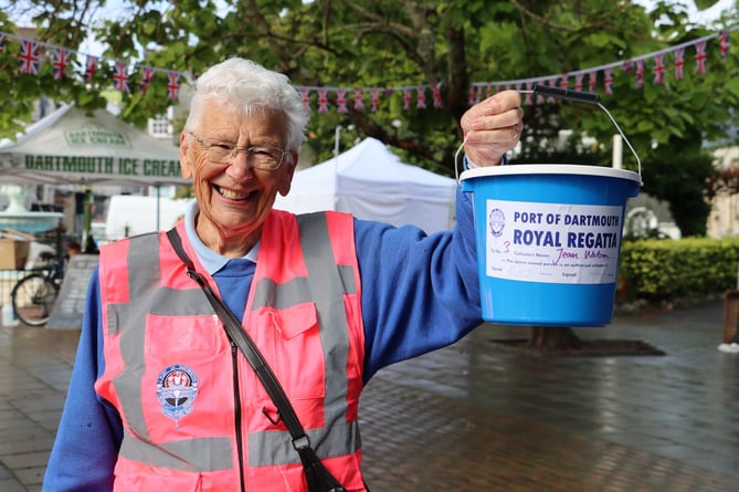 A team of volunteers collected money for next year's event