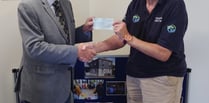 Care hub thanks lodge for charitable donation 