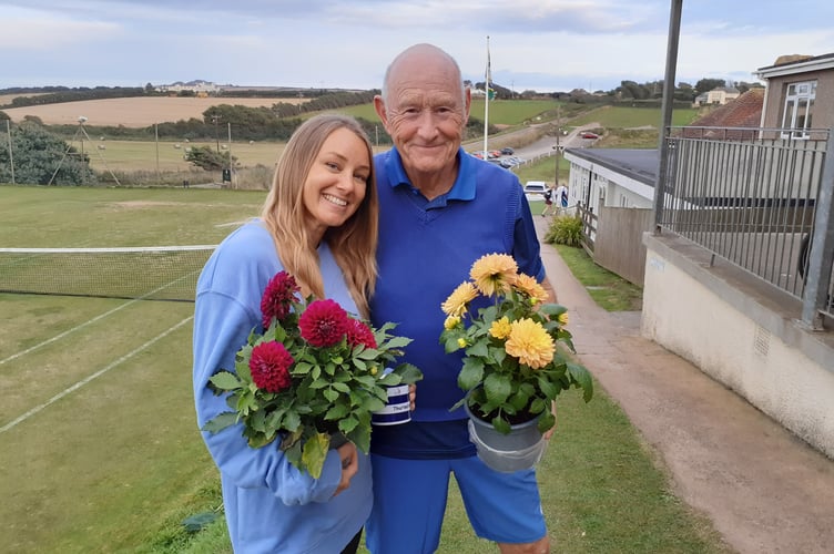 End of season winners Jessie Doyle and Roger Brownill