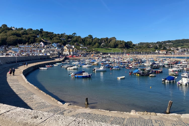 The historic harbour, The Cobb