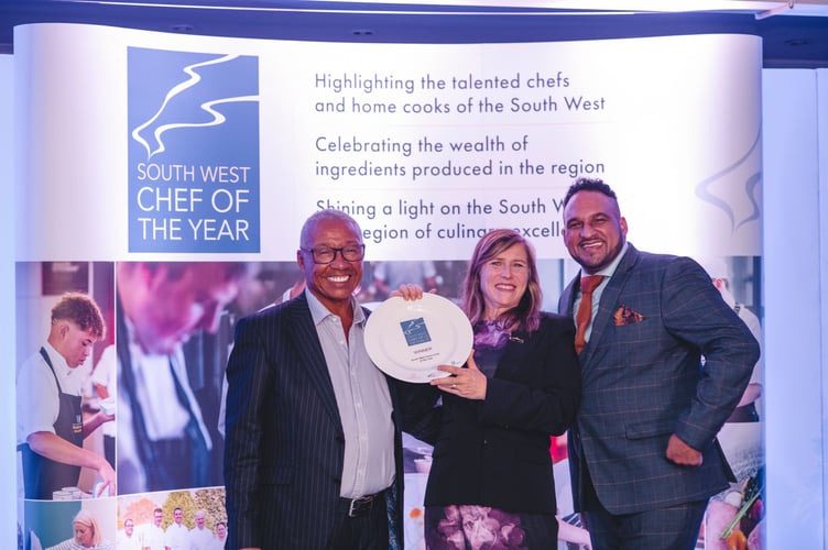 Paignton's Lucinda Ellicott (centre) won the South West Home Cook of the Year award