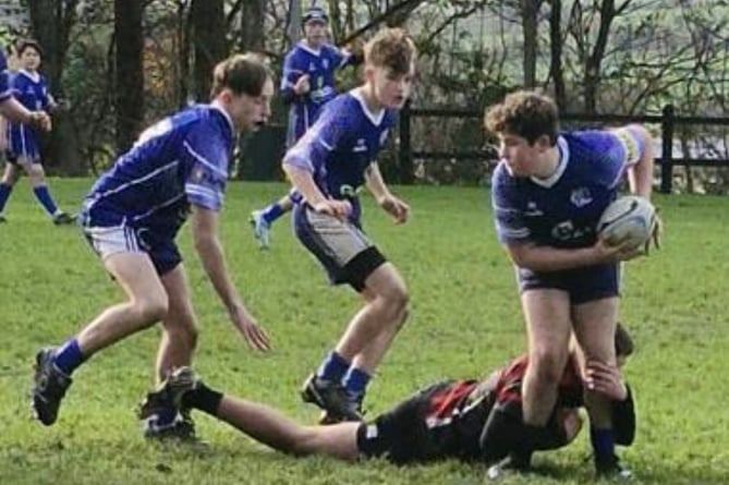 Kingsbridge U14 action vs Tavistock