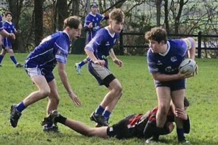 Kingsbridge U14 action vs Tavistock