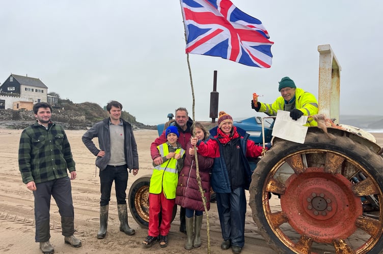 Farmers gather under the Union Flag