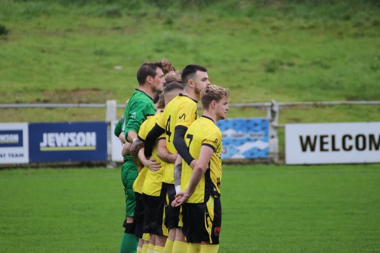 Stoke G&TP observe a minute's silence at Penzance