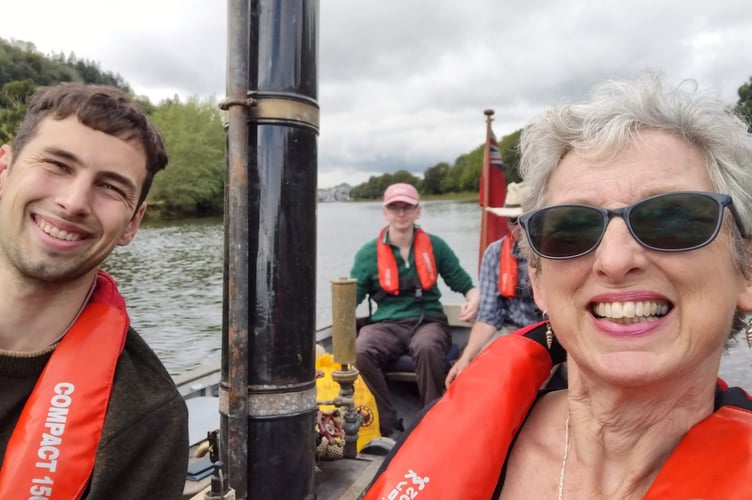 Fiona Van Es - Steaming down the Dart in Clio with her family - Alice Henderson