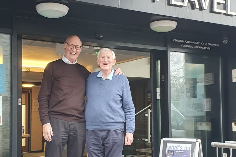 John Mitchell (right), who campaigned exhaustively to get the Flavel centre built, together with fellow founder, Ray Bridges 